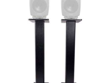 (2) Rockville 36” Studio Monitor Speaker Stands For Genelec 8030C Monitors Supply