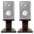 (2) 8” Wood Bookshelf Speaker Stands For Polk Audio S20 Bookshelf Speakers For Discount