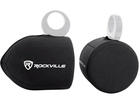 Rockville Neoprene Covers For Kicker 45KMTC8W 8  Wakeboard Tower Speakers Supply