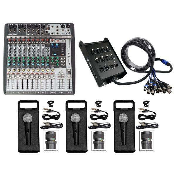 Soundcraft Signature 12 MTK 12MTK Mixer w  Interface+Snake Cable+(3) Microphones Online Sale