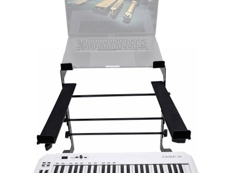 Samson Carbon 49 Key USB MIDI DJ Keyboard Controller+Dual Shelf Studio Stand For Sale