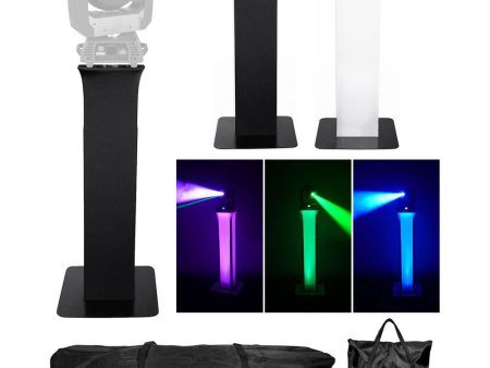 (1) Totem Light Stand+Black+White Scrims For Chauvet Rogue R2 Wash Online now