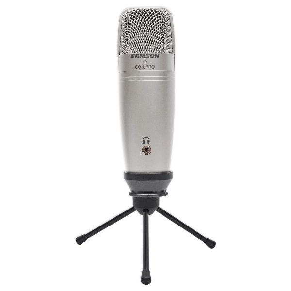 Samson C01U Pro USB Studio Condenser Microphone+Tripod Stand+Curved Pop Filter Online