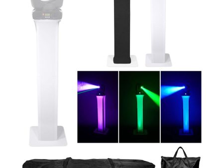 (1) Totem Light Stand w Black+White Scrims For American DJ Inno Spot Pro For Sale