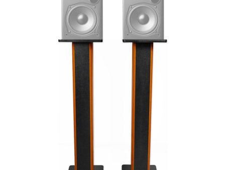 (2) 36  Bookshelf Speaker Stands For Polk Audio T15 Bookshelf Speakers Online now