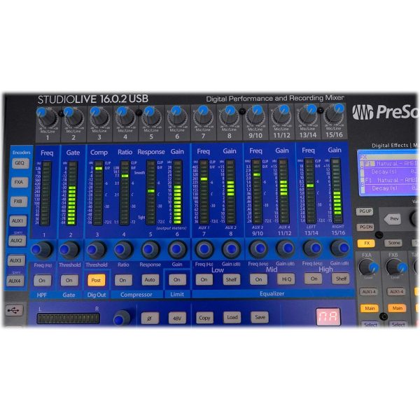 PRESONUS Studiolive SL-1602 USB 16.0.2 Digital Mixer+Stand+Case+(8) XLR Cables Sale