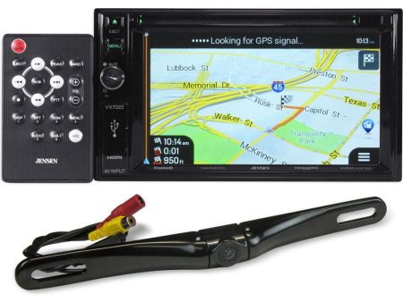 Jensen VX7022 2-DIN 6.2 Navigation Receiver+DVD iPhone Mirror Bluetooth+Camera Online Hot Sale