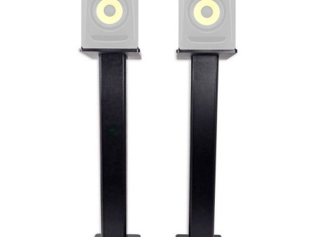 (2) Rockville 36” Studio Monitor Speaker Stands For KRK ROKIT 5 G3 Monitors Hot on Sale