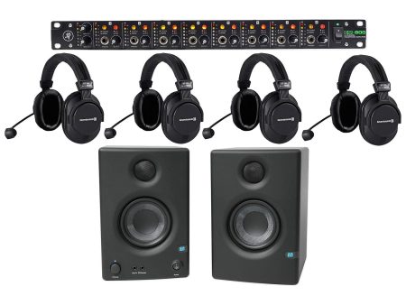 4) Beyerdynamic DT 290 MKII 250 Ohm Broadcasting Headsets+Headphone Amp+Monitors Supply