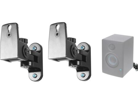 (2) Hidden Wall Mount Swivel Brackets For Presonus Eris E4.5 Studio Monitors Sale