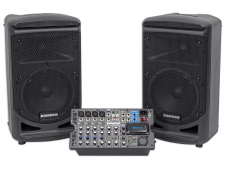 Samson Expedition XP800 800w Portable 8  PA DJ Speaker System+8-ch Powered Mixer Online