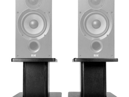 (2) 8” Black Bookshelf Speaker Stands For ELAC Debut 2.0 B6.2 Bookshelf Speakers Supply