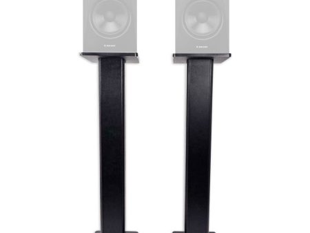 (2) Rockville 28  Studio Monitor Speaker Stands For ADAM Audio T5V Monitors For Discount