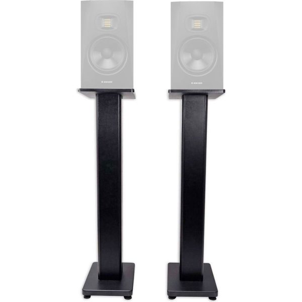 (2) Rockville 28  Studio Monitor Speaker Stands For ADAM Audio T5V Monitors For Discount