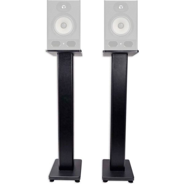 (2) Rockville 28  Studio Monitor Speaker Stands For Focal ALPHA 80 Monitors Hot on Sale