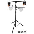 Rockville Tripod Tree Stand w  2) RGBW Moving Heads+(2) RGB Wash Par Can Lights Hot on Sale