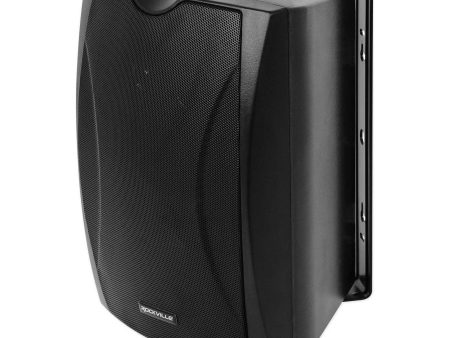 Rockville WET-5B 70V 5.25  IPX55 Commercial Indoor Outdoor Wall Speaker - Black Hot on Sale