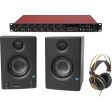 Focusrite Scarlett OctoPre Dynamic Mic Pre-amp+Presonus Monitors+Headphones Online Hot Sale