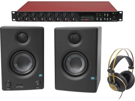 Focusrite Scarlett OctoPre Dynamic Mic Pre-amp+Presonus Monitors+Headphones Online Hot Sale