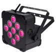 (2) Rockville BEST PAR 60 Rechargable Wash Lights w  Wireless DMX+Bag+Controller Supply