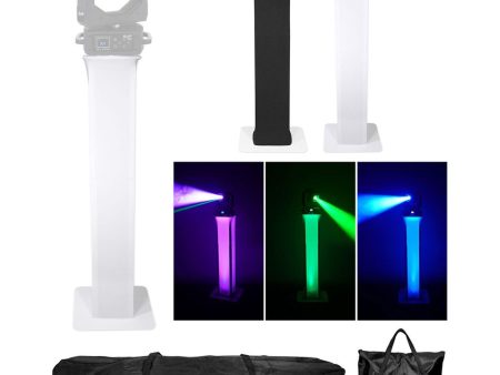 (1) Totem Light Stand w Black+White Scrims For Elation Rayzor 360Z For Discount