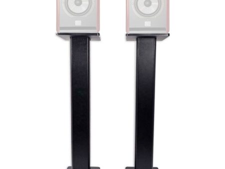 (2) Rockville 28  Studio Monitor Speaker Stands For Focal SOLO6 BE Monitors Supply