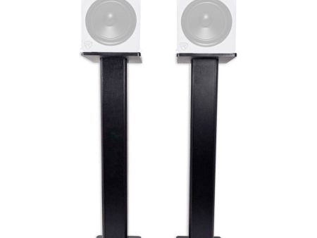 (2) Rockville 28  Studio Monitor Speaker Stands For Rockville APM8W Hot on Sale