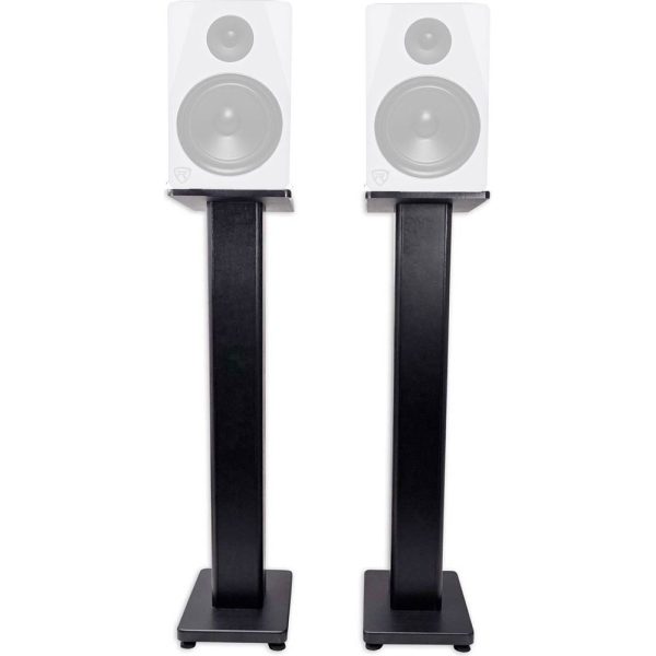 (2) Rockville 28  Studio Monitor Speaker Stands For Rockville APM8W Hot on Sale