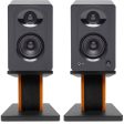 (2) SAMSON M30 Studio Computer Podcast Reference Monitors Speakers+Wood Stands For Cheap