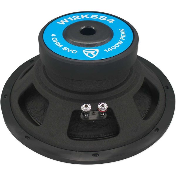 Rockville K5 W12K5S4 12  1400w 4 Ohm Car Audio Subwoofer Sub 350w RMS CEA Rated! For Sale