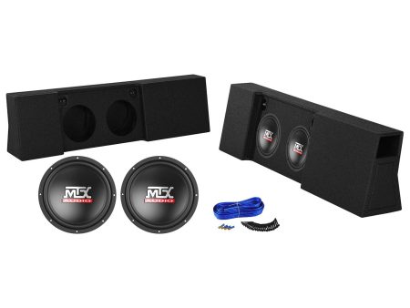 10  MTX Subwoofers+Box For 2009-17 Ford F150 Super Crew+2017 F250 350 Super Duty For Discount