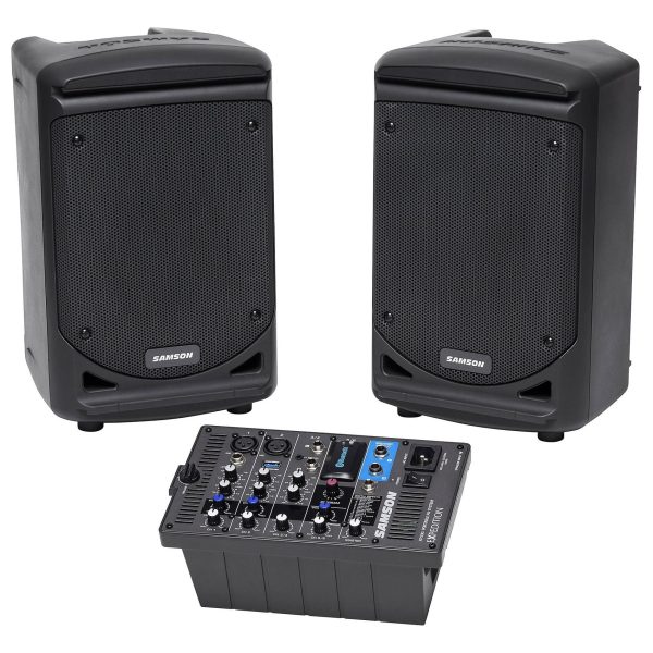 Samson Expedition XP300 300w Portable PA 6  Bluetooth Speakers+Mixer+Headset Mic Online Hot Sale