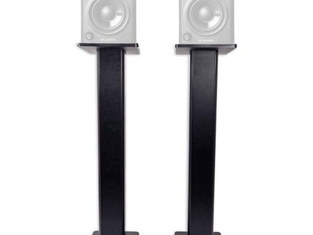 (2) Rockville 36” Studio Monitor Speaker Stands For M-Audio AV42 Monitors Supply