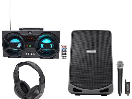 Samson Expedition XP106W 6  Rechargeable Powered PA DJ Speaker+Mic+Free Speaker! Cheap