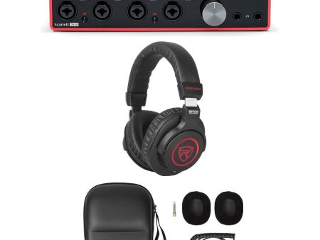 Focusrite Scarlett 18i8 3rd Gen 18-in, 8-out USB audio interface and Studio Headphones on Sale