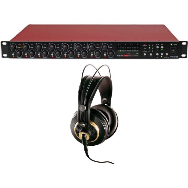 Focusrite Scarlett OctoPre Dynamic ADAT 8-Channel Mic Preamp+ADAT+AKG Headphone Cheap