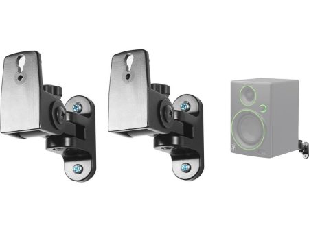 (2) Hidden Wall Mount Swivel Brackets For Mackie CR3 Studio Monitor Speakers Online Hot Sale