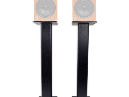 (2) Rockville 28  Studio Monitor Speaker Stands For Rockville APM8C Supply