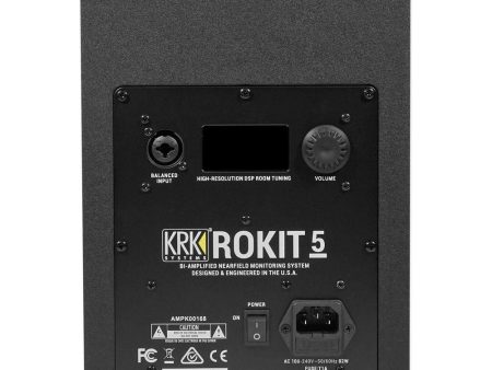 KRK ROKIT 5 G4 5  Bi-Amped Active Powered Studio Monitor Speaker RP5-G4 RP5G4 Supply