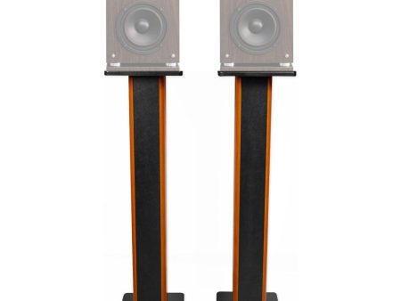 (2) 36  Bookshelf Speaker Stands For Fluance SX6W Bookshelf Speakers Discount