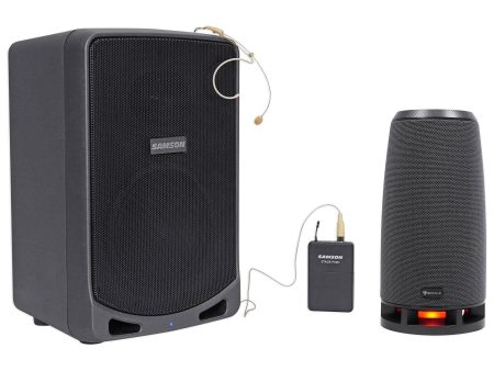 SAMSON XP106WDE 6  Rechargeable Bluetooth PA DJ Speaker+Headset+RockShip Discount