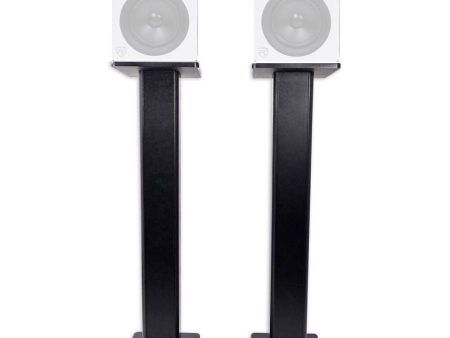 (2) Rockville 28  Studio Monitor Speaker Stands For Rockville DPM8W Supply