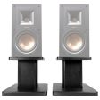 (2) 8” Black Bookshelf Speaker Stands For Klipsch R-15PM Bookshelf Speakers on Sale