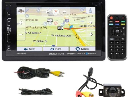 SOUNDSTREAM VRN-65HXB 6.2  Car Navigation GPS Bluetooth DVD CD Receiver+Camera Discount