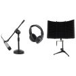 Samson C01 Studio Condenser Recording Microphone Mic+Stand+Headphones+Shield Cheap