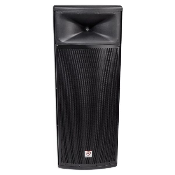 Rockville SPGN254 Dual 15” 3000w 2-Way 4-Ohm Passive DJ PA Speaker ABS Cabinet Cheap