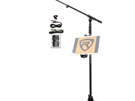 Rockville Microphone+Quick Release Tripod Mic Stand+Smartphone Tablet iPad Mount Cheap