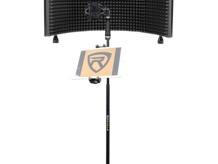 Rockville Recording Package w Mic Stand+Isolation Shield+Tablet Mount+Shockmount For Sale