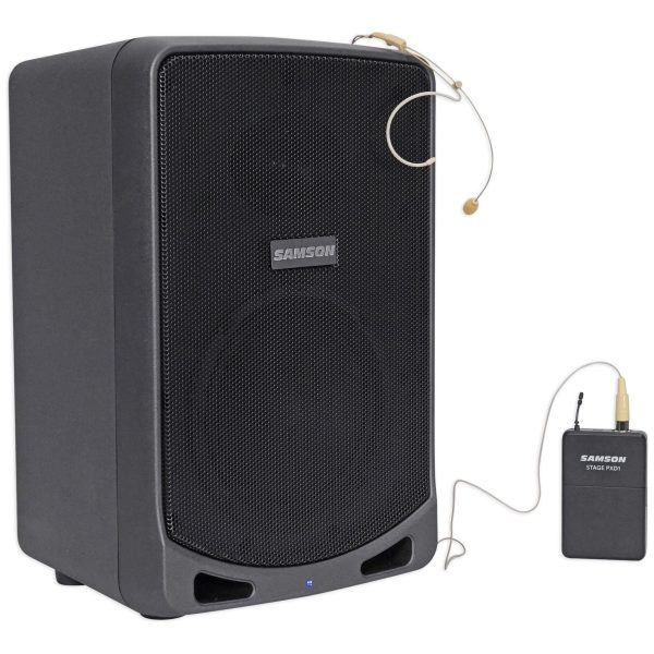 SAMSON XP106WDE 6  Rechargeable Bluetooth PA DJ Speaker+Headset+RockShip Discount