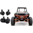 (2) Rockville RWB70B 6.5  250w 360° Swivel Tower Speakers+Covers for RZR ATV UTV Discount